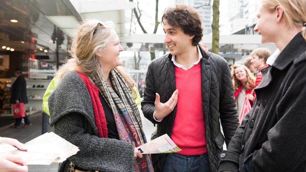 Jesse Klaver op campagne in Rotterdam Jesse Klaver op campagne in Rotterdam 7